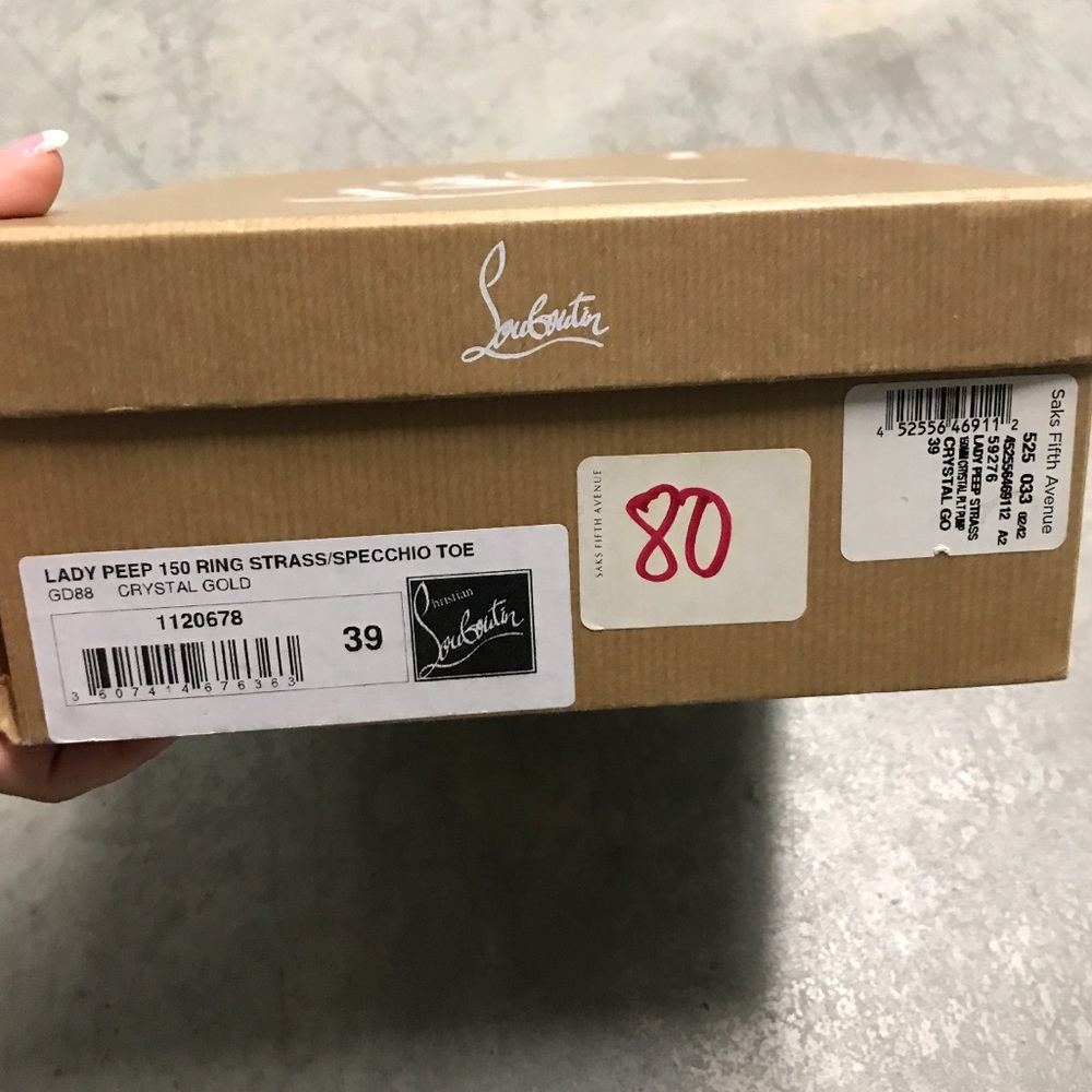 Crystal Christian Louboutin lady peep pumps - Picture 8 of 8